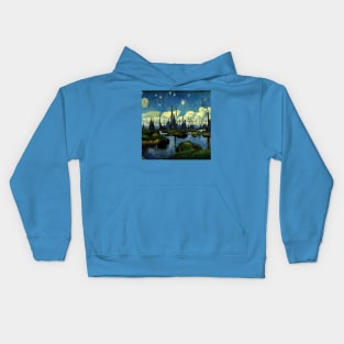 Starry Night in Kashyyyk Kids Hoodie